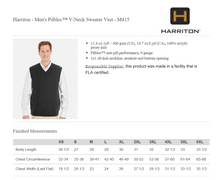 Load image into Gallery viewer, Harriton Men's V-Neck Sweater Vest
